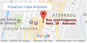 Mapa de localização do CESOL - Volta Redonda - RJ