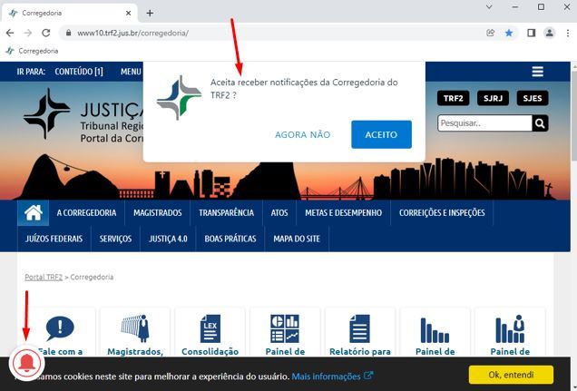 Corregedoria lança ferramenta PUSH para notificar os usuários instantaneamente sobre NOVOS ATOS NORMATIVOS emitidos