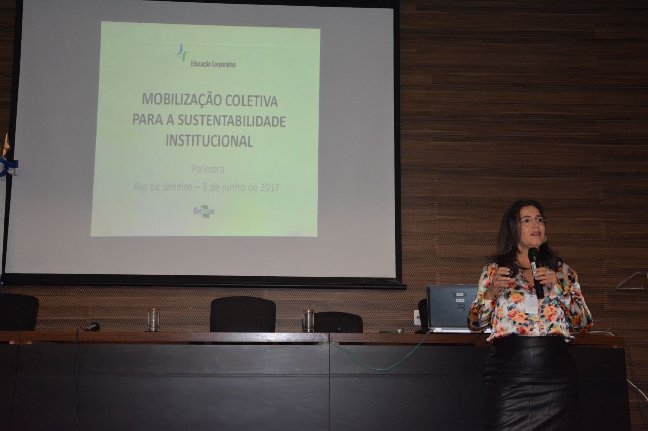 Valéria Hammes abordou a questão da Mobilização Coletiva para a Sustentabilidade Institucional