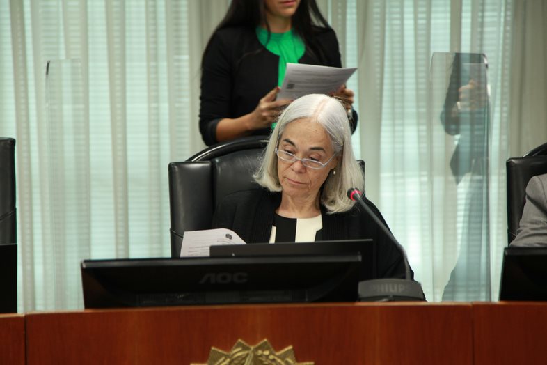 Foto da presidente do Conselho, ministra Maria Thereza de Assis Moura