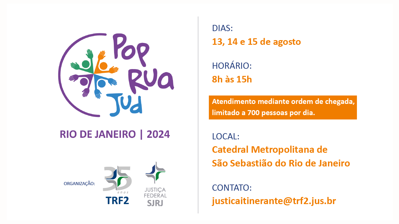 Cartaz do PopRuaJud 2024